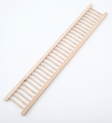 Dollhouse Miniature Porch Railing, 2 X 12, Round Rails